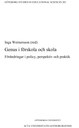 Lite vid sidan om den kommunala ordningen. I. Wernersson (red) Genus i förskola och skola: Förandringer i policy, perspektiv och praktik.