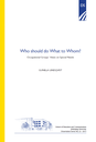 Who should do What to Whom? Occupational Groups' Views on Special Needs.